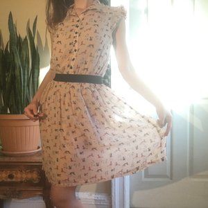 Unique cute soft dress with cats